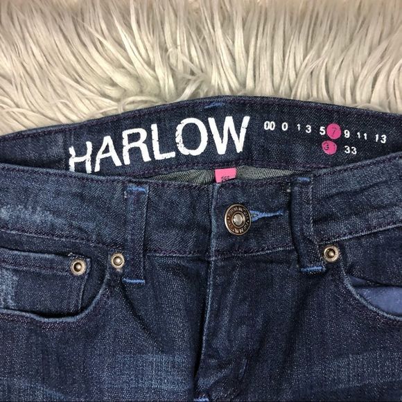 🔴 2 for $25 Harlow dark wash skinny women’s jeans med rise size 7 - Picture 3 of 9